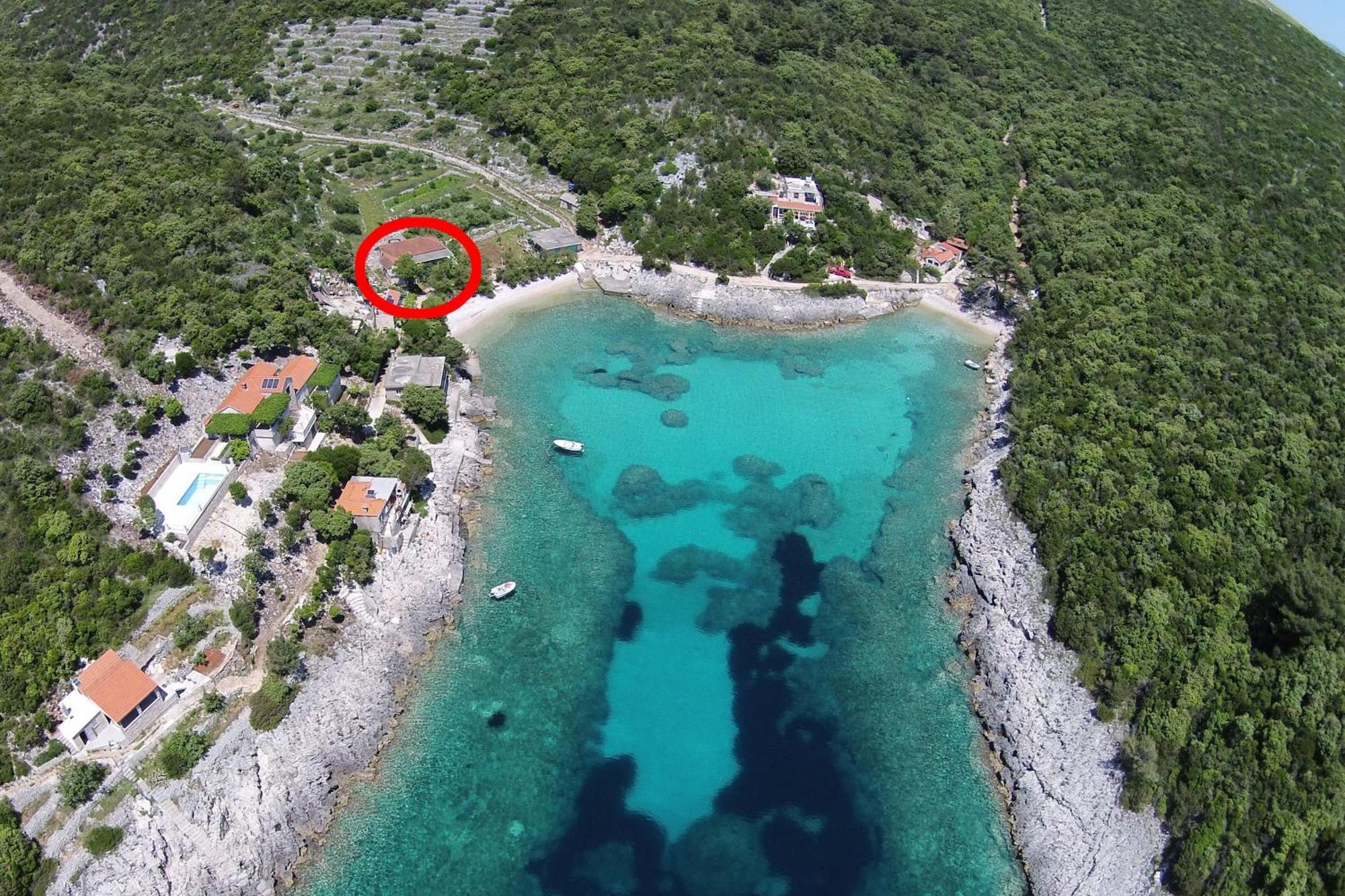 Seaside House For Families With Children Cove Rasohatica, Korcula - 4386 لومباردا المظهر الخارجي الصورة
